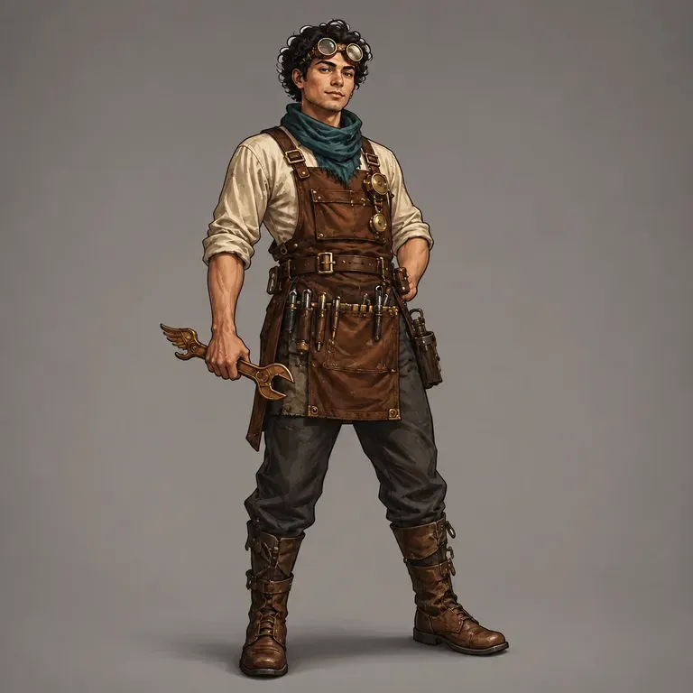 A close-up of a game-asset style character illustration with cleaner lines